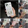 TPU Silicone Phone Case For Oukitel C21 Pro Waterproof Oil Painting Phone Pouch Anti-dust Fashion Design Shockproof Cute