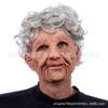 Old Man William Headgear, Old Lady Headgear, Wig, Elderly Mask, Halloween Imitation Human Latex Mask