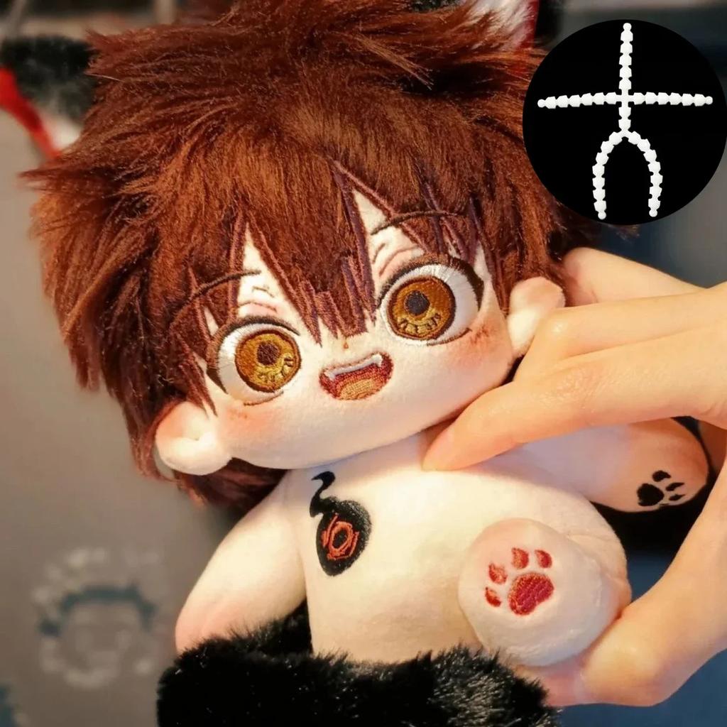 20cm Cute Yugi Tsukasa Attribute Dolls Plush Stuffed Doll Body Cosplay Cartoon Anime Role Dress Up Cotton Toys Birthday Gift