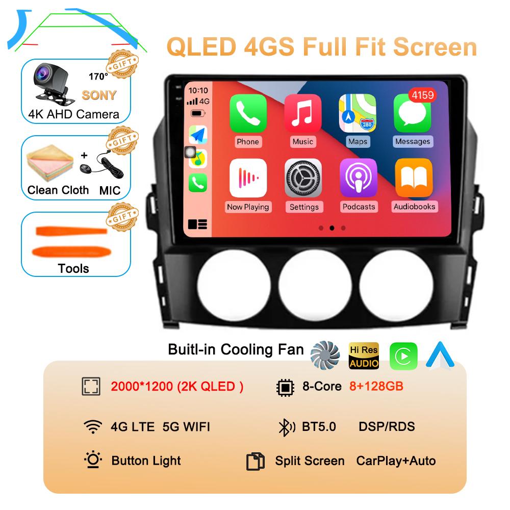 For Mazda MX-5 MX5 III 3 NC Miata 2008-2015 Android 14 Carplay Auto Car Radio Multimedia Video Player GPS Stereo 2din Head Unit