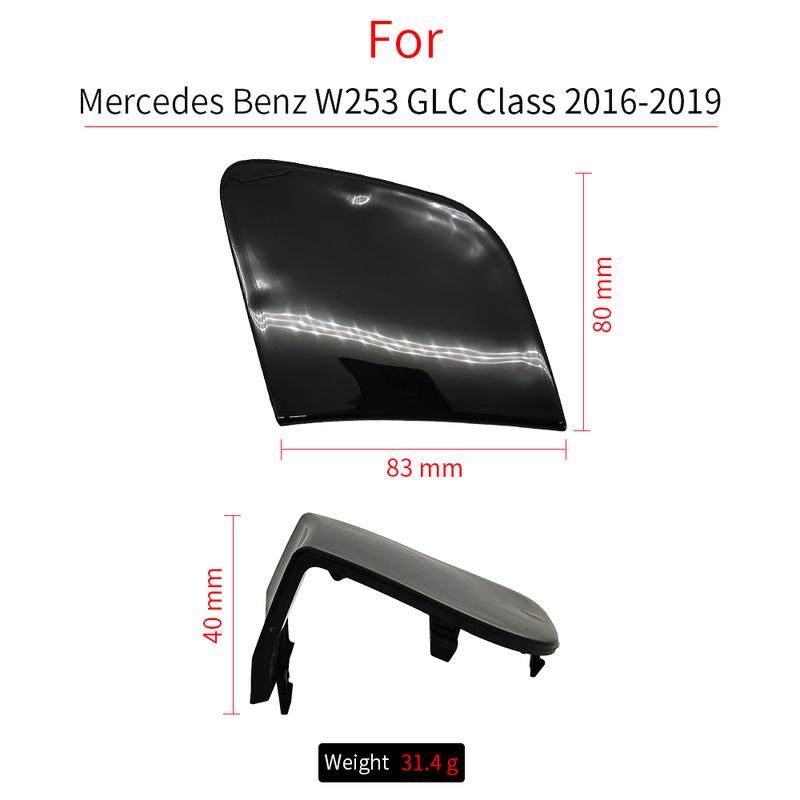 For Mercedes GLC Claass Black Car Front Bumper Tow Hook Cover Cap Towing Eye Accessories For Benz W253 2015- 2538853400