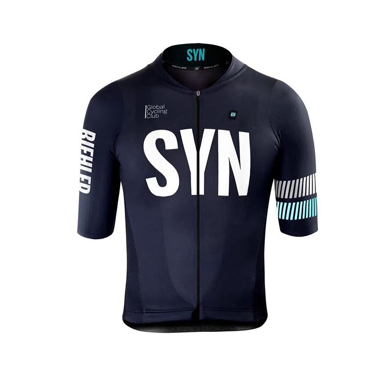 Men s Cycling Jersey Set Cycling Bib Summer Cycling Sports Shirt Set Dark Blue Cycling Top Cycling Overalls Cycling Shorts S