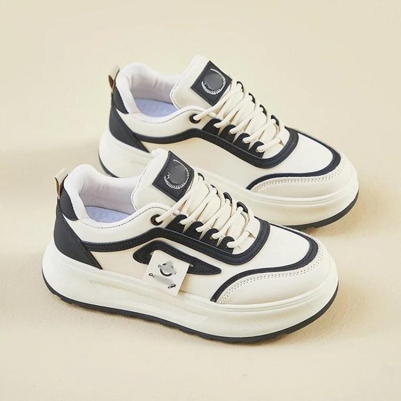 Fashion thick baseplate shoes women's autumn new versatile fashion little white shoes show feet small muffin casual sports shoes