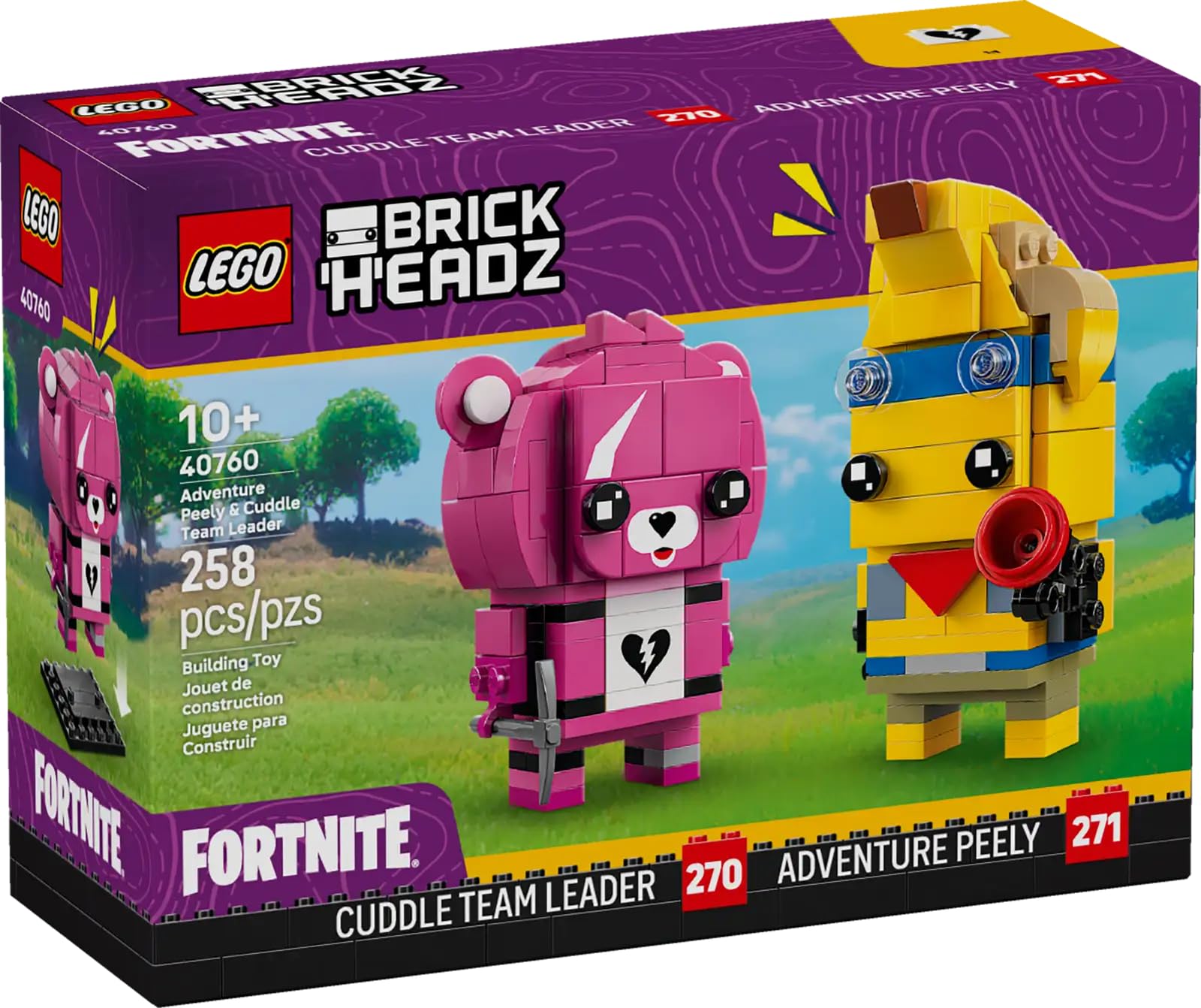 

LEGO Fortnite BrickHeadz Приключение Пили и Розовый медведь 40760