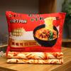 Kawaii Simulationsnudeln Kissen mit Decke Stofftier Essen Ramen Plüschkissen Kissen Essen Plüschtier Heimdekoration
