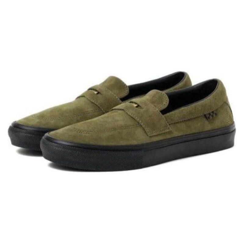 Vans Style 53 men low-top skate shoes olive green VN0A5HELDOL