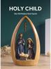 European Holy Infant Resin Figurine - Nativity Scene Tabletop Decoration