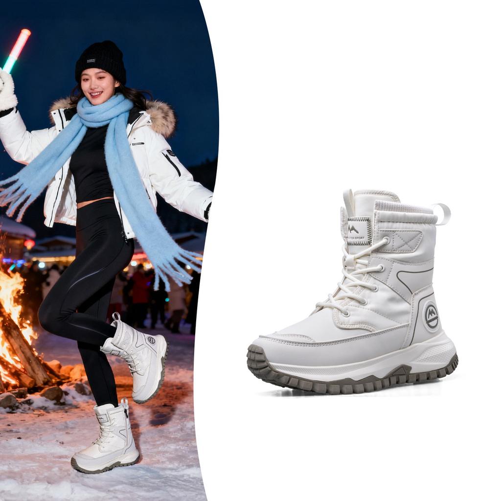 Snow Boots for Women In Winter Thickened and Warm Cotton Shoes Waterproof and Non Slip Short Boots