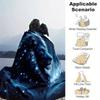 1pc Starry Sky Majesty Lion Blanket  Soft Throw for Home Decor, Living Room, Travel, Camping, Car Blankets, Beach