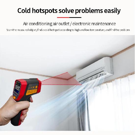 UNI-T UT301A+ UT301C+ Infrared Thermometer Digital Measure Temperature Non-contact Circle Laser Thermometer Temperature Gun