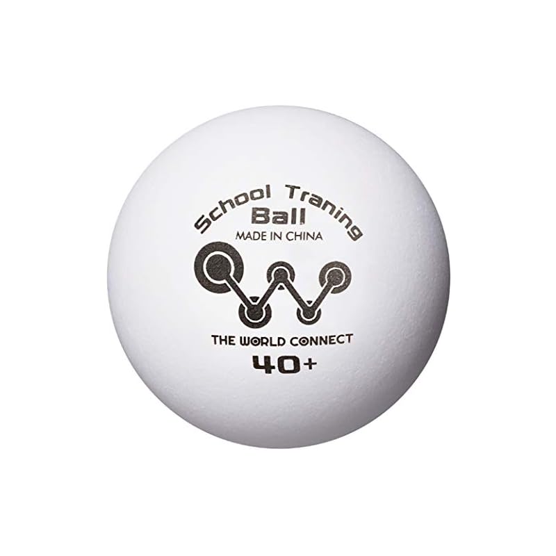[The] World Connect Table Tennis Balls TWC School Training Balls 40+ 100 Balls DV010 White