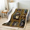 Feelyou Sphynx Cat Fleece Throw Blanket for Bed Sofa Couch Cute Cat Plush Blanket Throw X Kawaii Kitten Sherpa Blanket Gift for