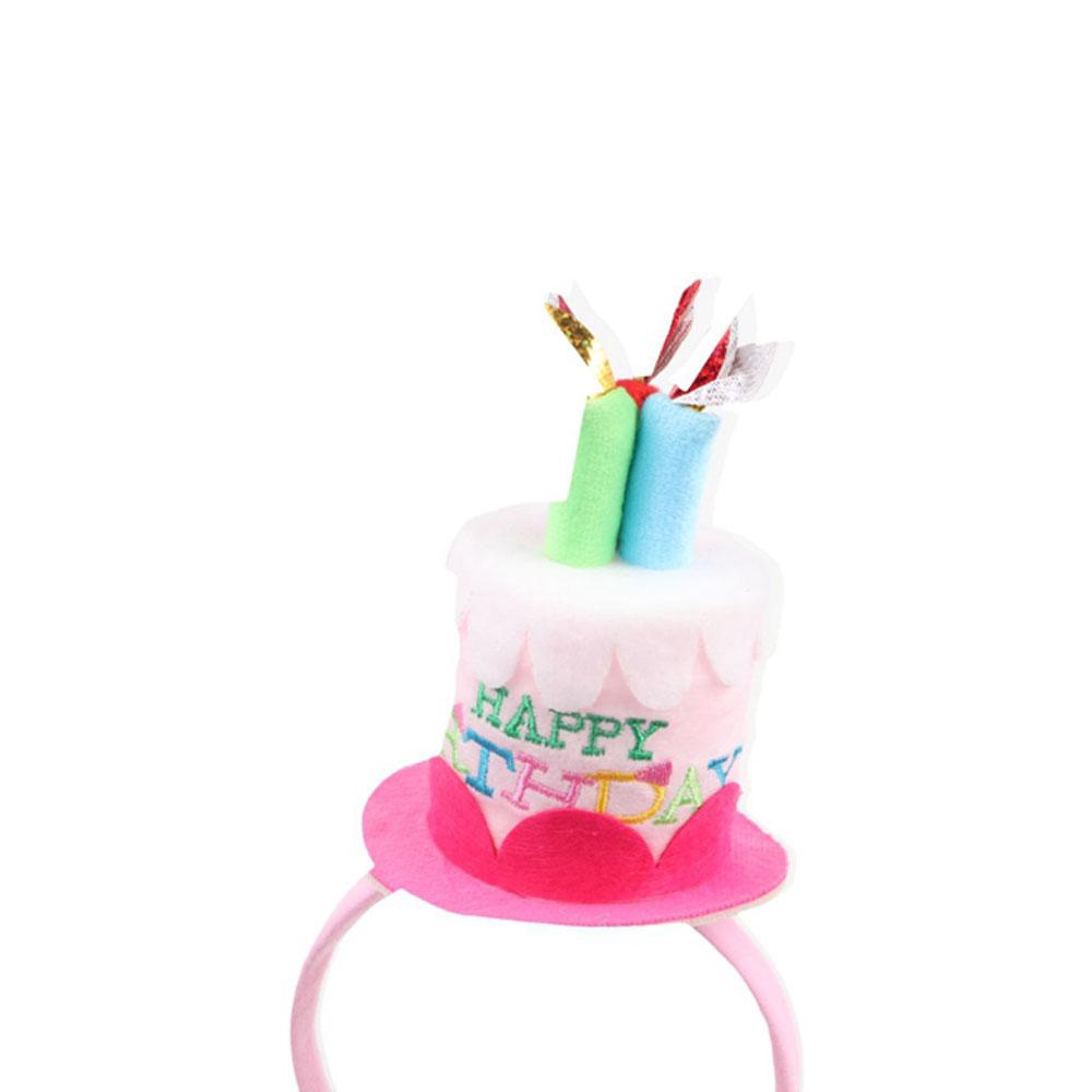 Birthday Cake Shaped Hair Hoop Birthday Decoration Birthday Cake Headband Happy Birthday Headband
