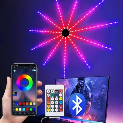 5V Ohňostroj LED pásek RGBIC USB Neonový světelný pásek Bluetooth APP ovládání Vánoční párty dekorace Synchronizace s hudbou Světlo pro dekoraci ložnice
