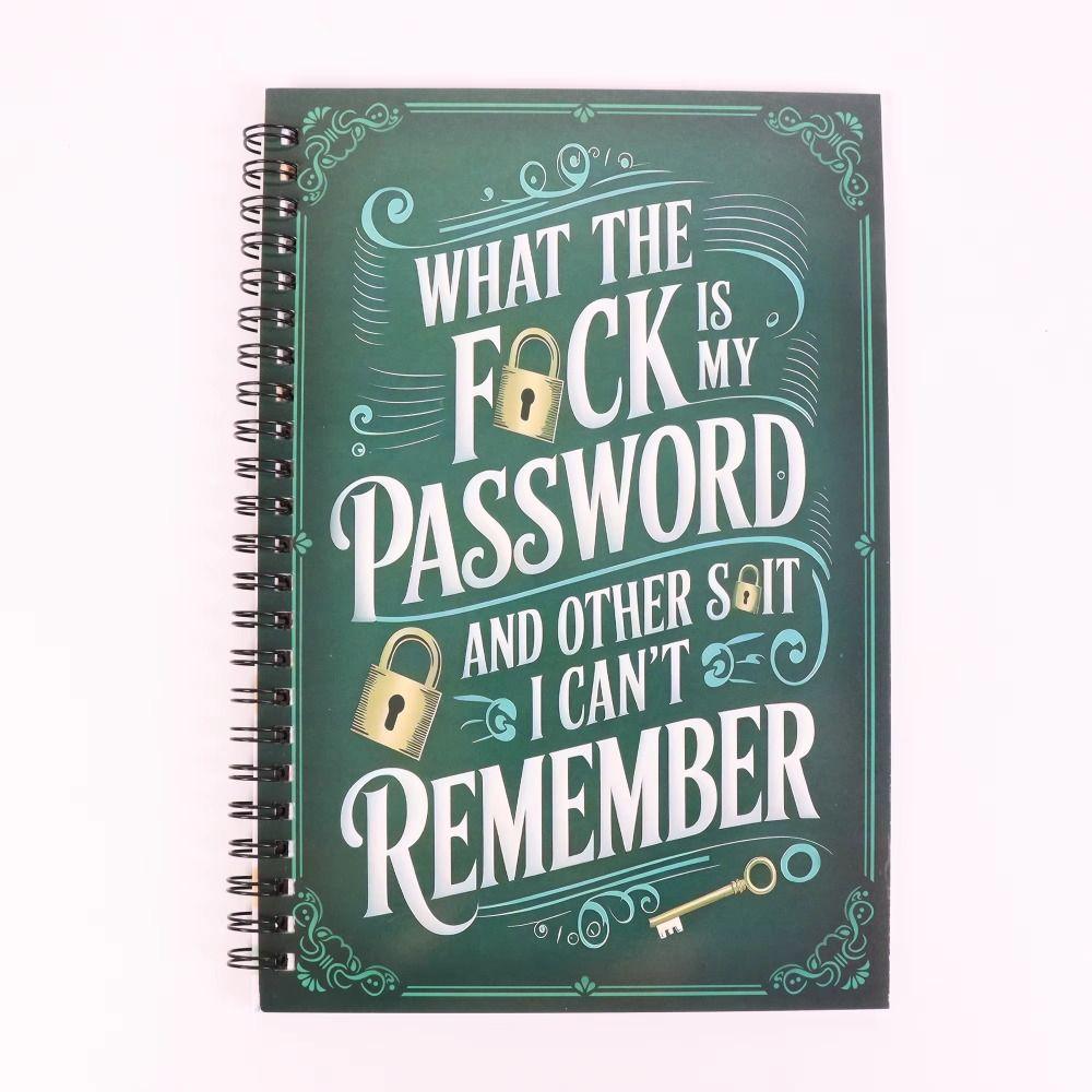 Gold Key Design Spiral Password Notebook To Do List Diary Notebook Fun Memo Notepad Home