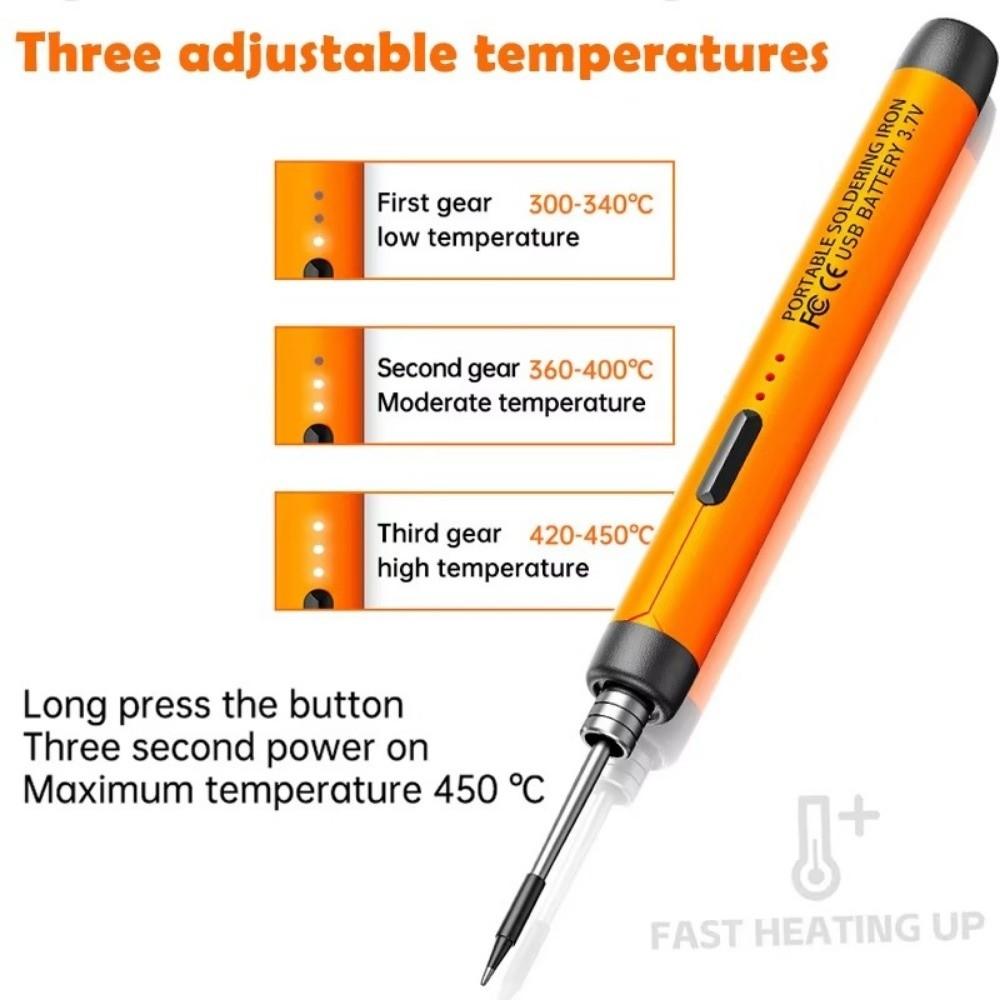 USB Rechargeable USB Soldering Iron Set Wireless Welding Pen Home Appliance Repair