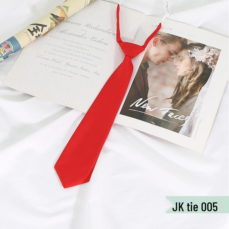 JKDK No-Tie Academy Style Fashion Tie for Female Students