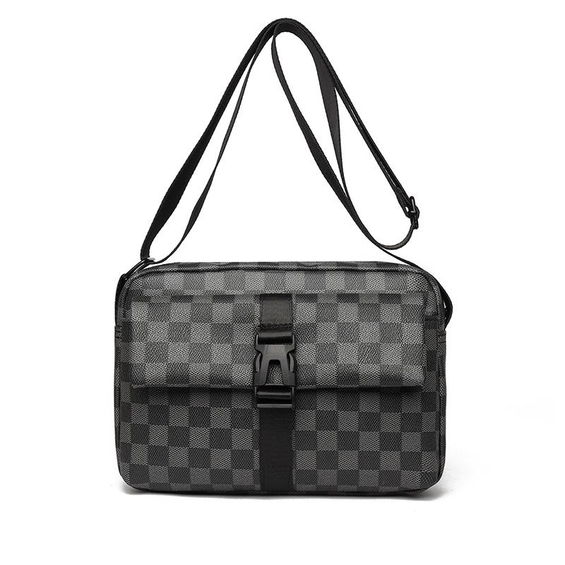 Men's Shoulder Bag, High-end Men's Bag, Trendy Fashion, Large-capacity Casual Messenger Bag, Multi-compartment Small Square Bag.