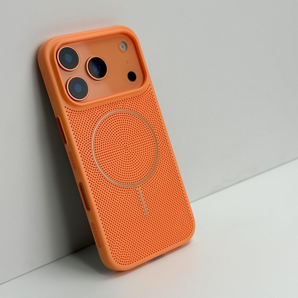 

For Magsafe Cooling Heat Dissipation Phone Case For iPhone 17 12 15 16 13 14 Pro Max Plus 17 Air Magnetic Wireless Charge Cover iPhone Air