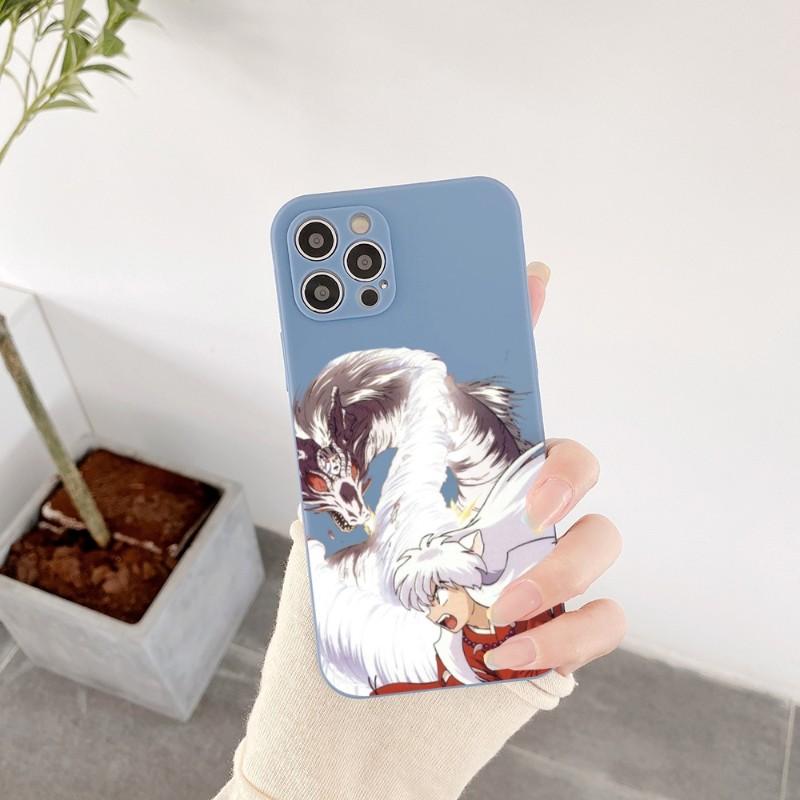 Inuyasha Sesshomaru Phone Case For IPhone 14 11 12 13 Pro Max X XR XSMax 6 6S 7 8 Plus SE 2022 Soft Square Color Phone Cover