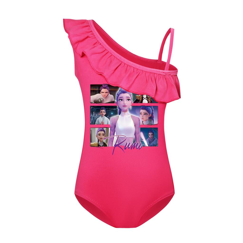 5061 Kids Girls Rumi Mira Zoey Print Swimsuit Swimming One-piece Bodysuit Swimwear