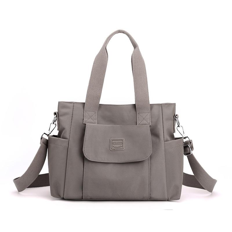 Women's Nylon Tote Bag Multi-interlayer Crossbody Satchel Bag Large Capacity Casual Top Handle Handbags