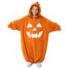 Kids' Halloween Printed Flannel Romper Pajama Set for Loungewear