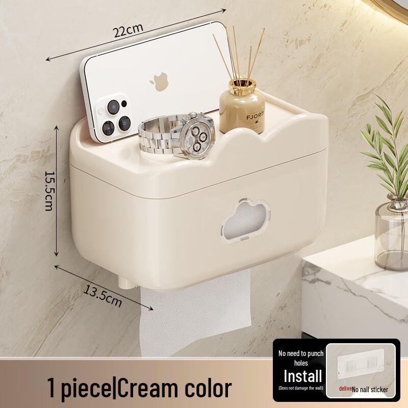 Yue Zeyou Lochfreier Wasserdichter Badezimmer-Papierrollenhalter