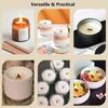 Wooden Wick Candle Making Kit with Clip Base Natural Smokeless DIY Candle Jar Supplies for Homemade Soy Wax Crafting Tools