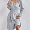 New for autumn/Winter Women Knit Slim Sexy Bodycon Dress V-Neck Long Sleeve Dress Solid Casual Midi Sweater Dress