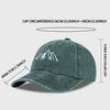 MLFO Embroidered Mountain Washed Baseball Cap Spring Casual Cap Outdoor Sun Hat Fishing Cap Adjustable Unisex