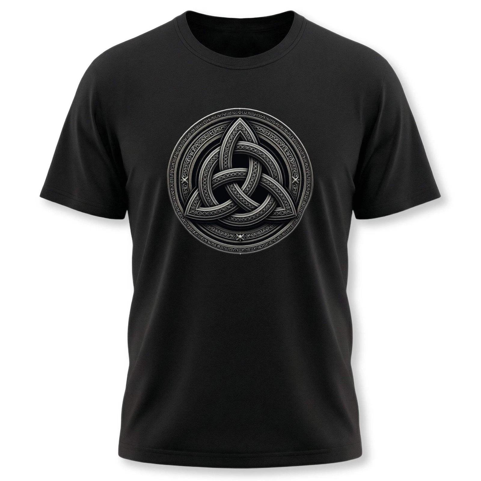 Celtic Knot Triquetra T-Shirt | Irish Symbol Graphic Print Unisex Tee Shirt XXXXL