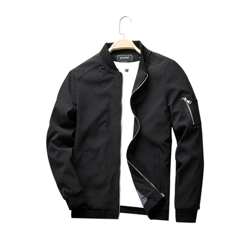 Autumn and Winter Middle-aged and Elderly Men's Jackets Casual Slim-fitting Baseball Jersey Tops and Jackets Men's Clothing