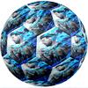 Pallone da calcio a tema Lionel Messi Taglia 5 Pallone da calcio Tocco Morbido Pallone da calcio Professionale per Allenamento per Sport all'Aperto