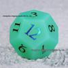 Conjunto de Dados Poliedros de Cristal Proteico Verde de 7 Peças Dungeons & Dragons
