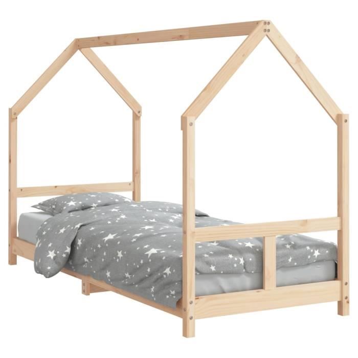 VidaXL Bed Frames for Children 80x200 Cm Solid Pine Wood 835715