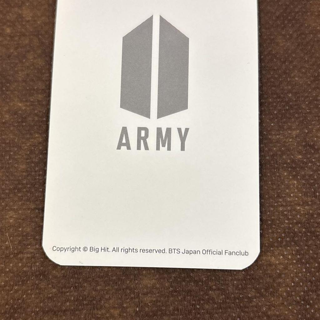 [USED] BTS FC New Membership Bonus Trading Card WINGS TOUR Kyocera