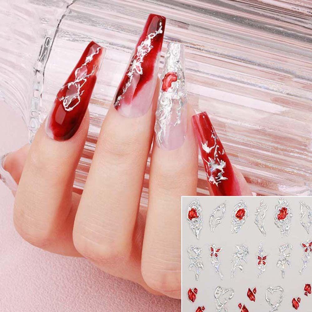 Accessories Panda Nail Decals Heart Nail Stickers Soft Adhesive Stickers Nail Art Decorations