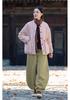 Women's Retro Chinese Style Quilted Cotton Linen Jacket