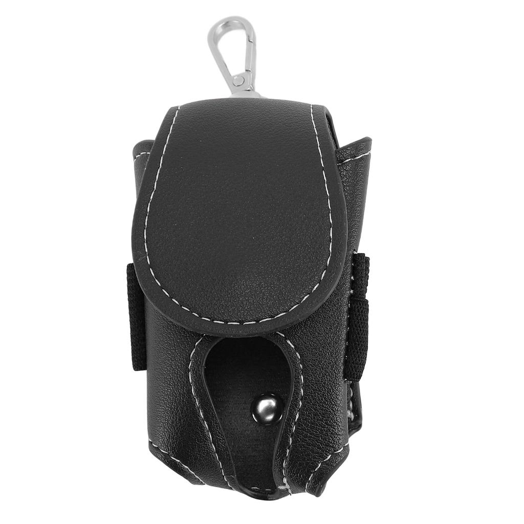 Club Ball Waist Bag PU Leather Water Resistant Portable Ample Space Stylish Club Ball Storage Pouch