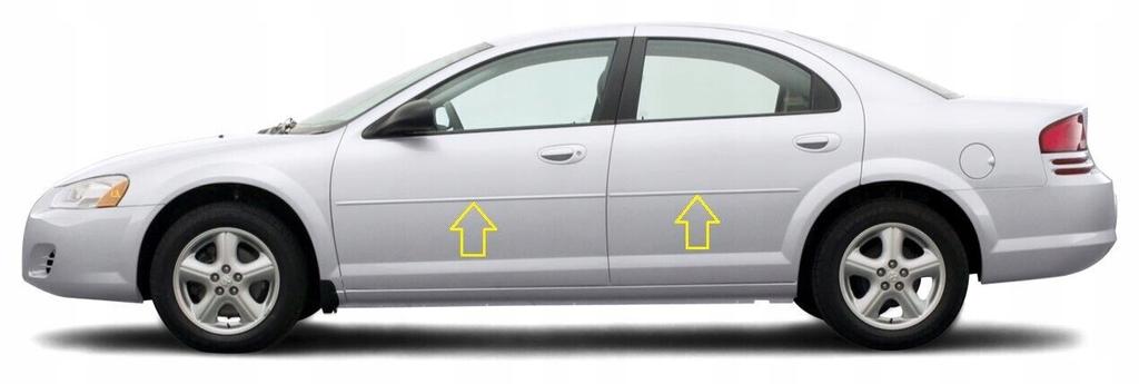 Dodge Stratus 2001-2006 - Chrome Protective Side Door Strips
