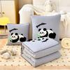Cartoon Panda 2-in-1 Foldable Pillow & Blanket