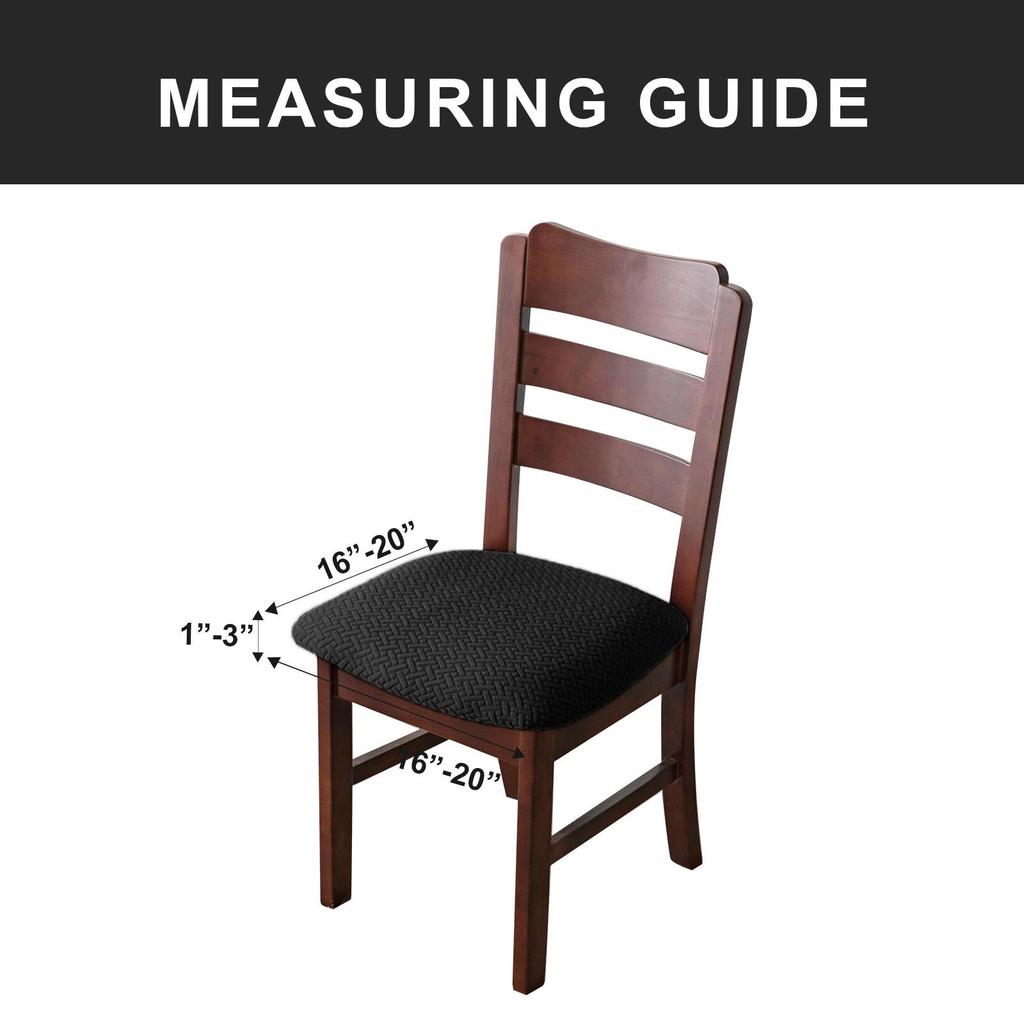 Jacquard Cushion Slipcovers Protectors,Washable Polyester Dining Chair Covers for Wedding
