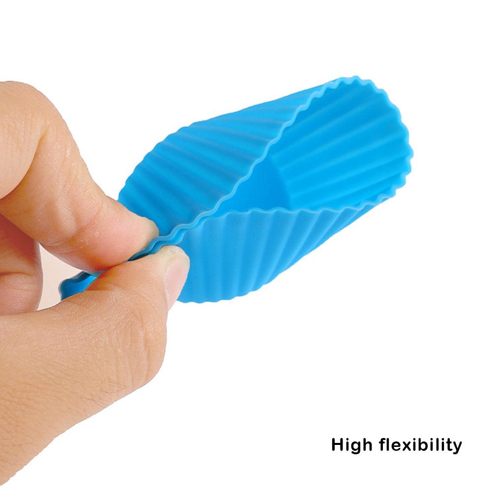 Nonstick Muffin Mold Silicone Biscuit Cake Pastry Cupcake Liner Cup Candy Mould Molds Baking for Bakery Restaurant