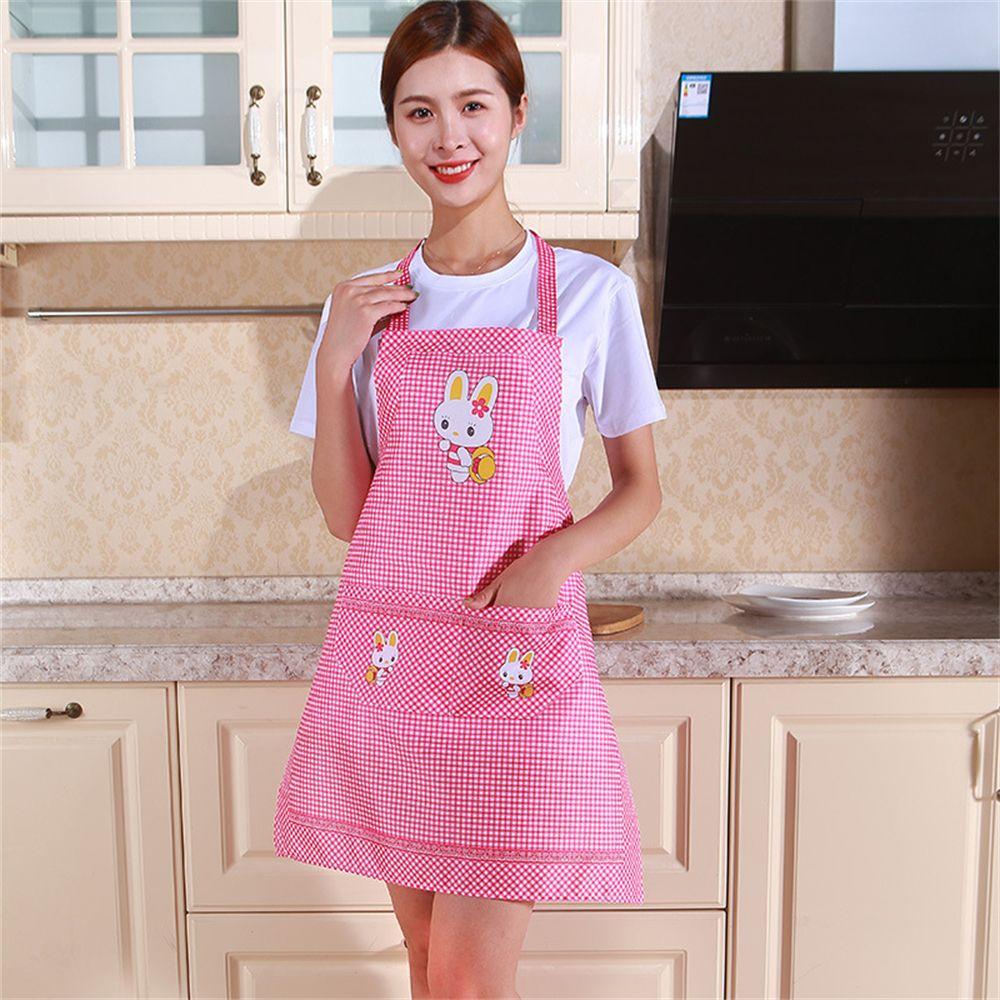Kitchen Accessories Antifouling Clothes Household Bib With Pocket Cleaning Aprons Apron Cooking Oil-proof