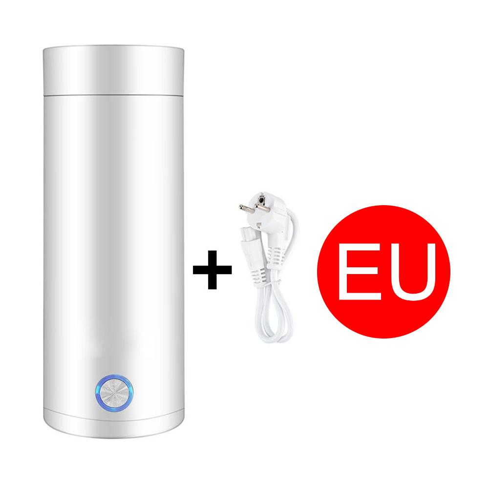 400ML Tragbarer Elektrischer Wasserkocher Tasse 220V Edelstahl Vakuumisolierte Tasse Zuhause Reisen Kochende Wasser Tasse Intelligente Heiztasse
