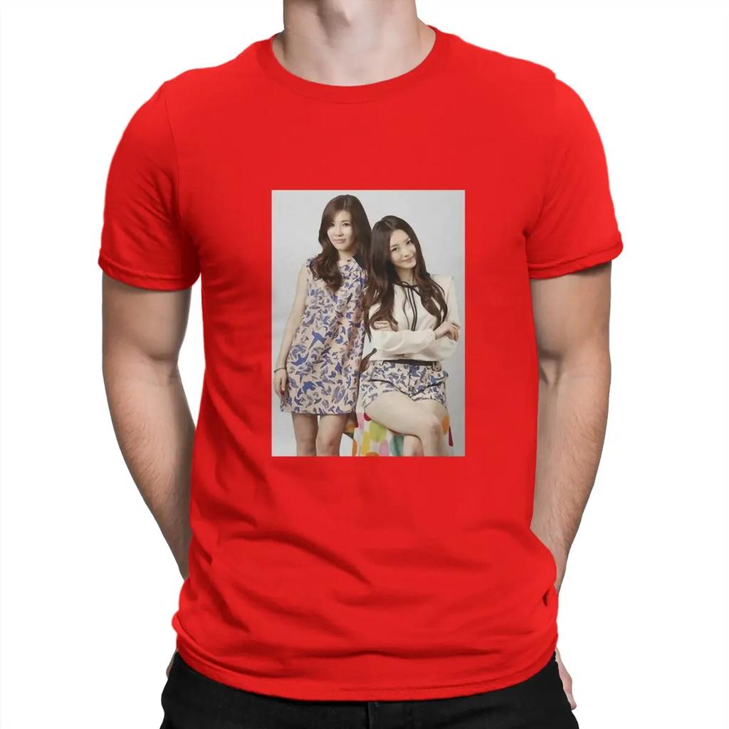 Korean Duo Group T Shirts Cotton Casual T-Shirts Round Neck Davichi Tee Shirt Short Sleeve Clothes Gift Idea Unisex