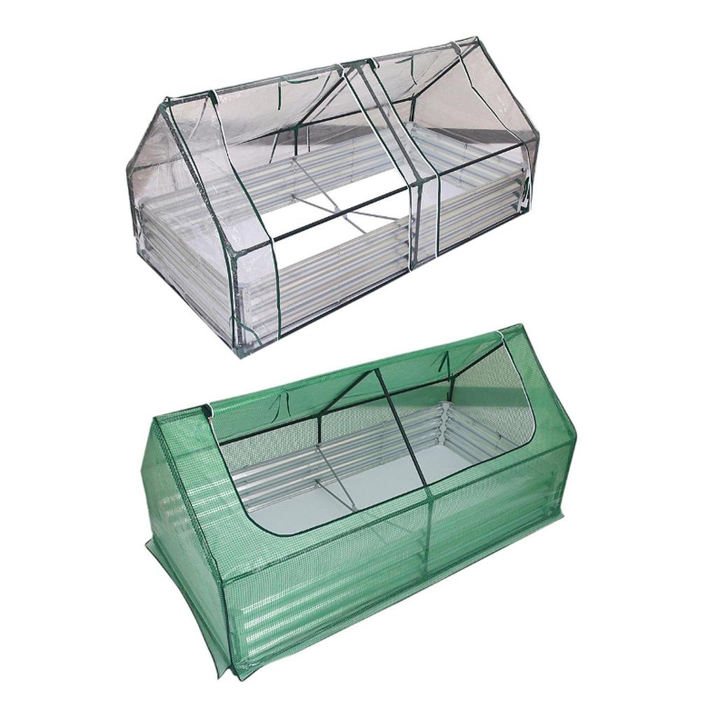 Mini Greenhouses Rustproof W/ Zippers Gardening Toolkit Grow Tunnel for Vegetables and Flowers Home Use Winter Plants Outdoors