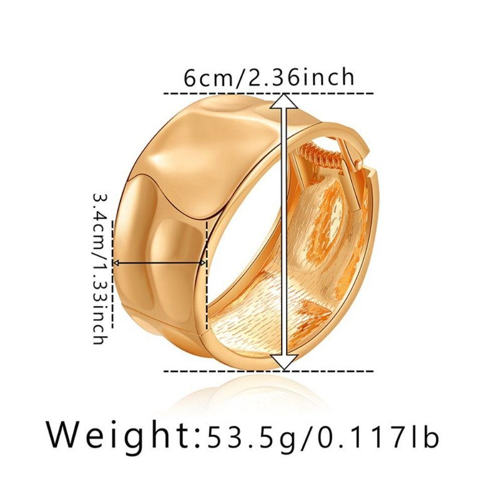 Hinge Gold Bangle Gold Cuff Bracelet Jewelry Accessories Chunky Bangle Bracelet Metal Bracelet