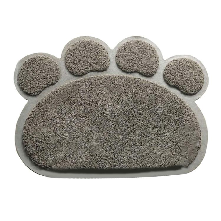 Cat Litter Mat Cat-Paw Shaped Trapping Litter Mat Water Resistant Less Waste